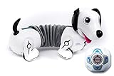 YCOO 88570 Robo Dackel by Silverlit, Ferngesteuerter Roboter Hund, Spielzeug Hund für Kinder, reagiert auf Bewegungen, Holt seinen Ball, Follow me Funktion, 35 cm, weiß, ab 5 Jahren