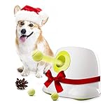 ALL FOR PAWS Hyperfetch Ultimate Throwing Toy Interactive Automatic Ball Launcher Dog Toy, Tennis Ball Throwing Machine for Dog Training, 3 Balls Included (Mini Style) with European Adapter