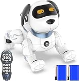 okk Fernbedienung Roboter Hund, RC-Stunthund-Roboterspielzeug mit Singen, Tanzen, Sprechen f¡§1r Kinder, Interaktives und Intelligentes Roboterspielzeug Geschenk f¡§1r Weihnachten Geburtstag